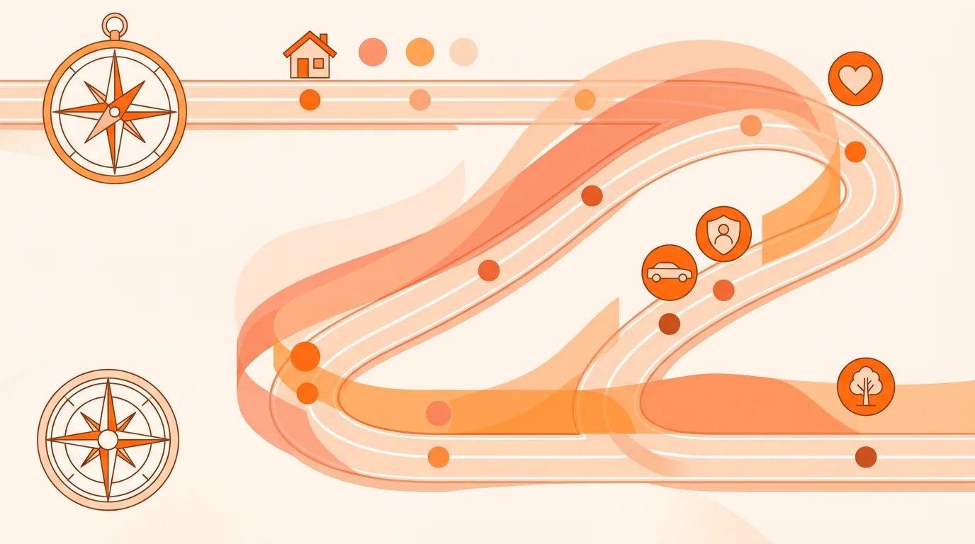 Okładka artykułu o mapie priorytetów pokrycia OC i AC, 1200x800 px, grafika edukacyjna